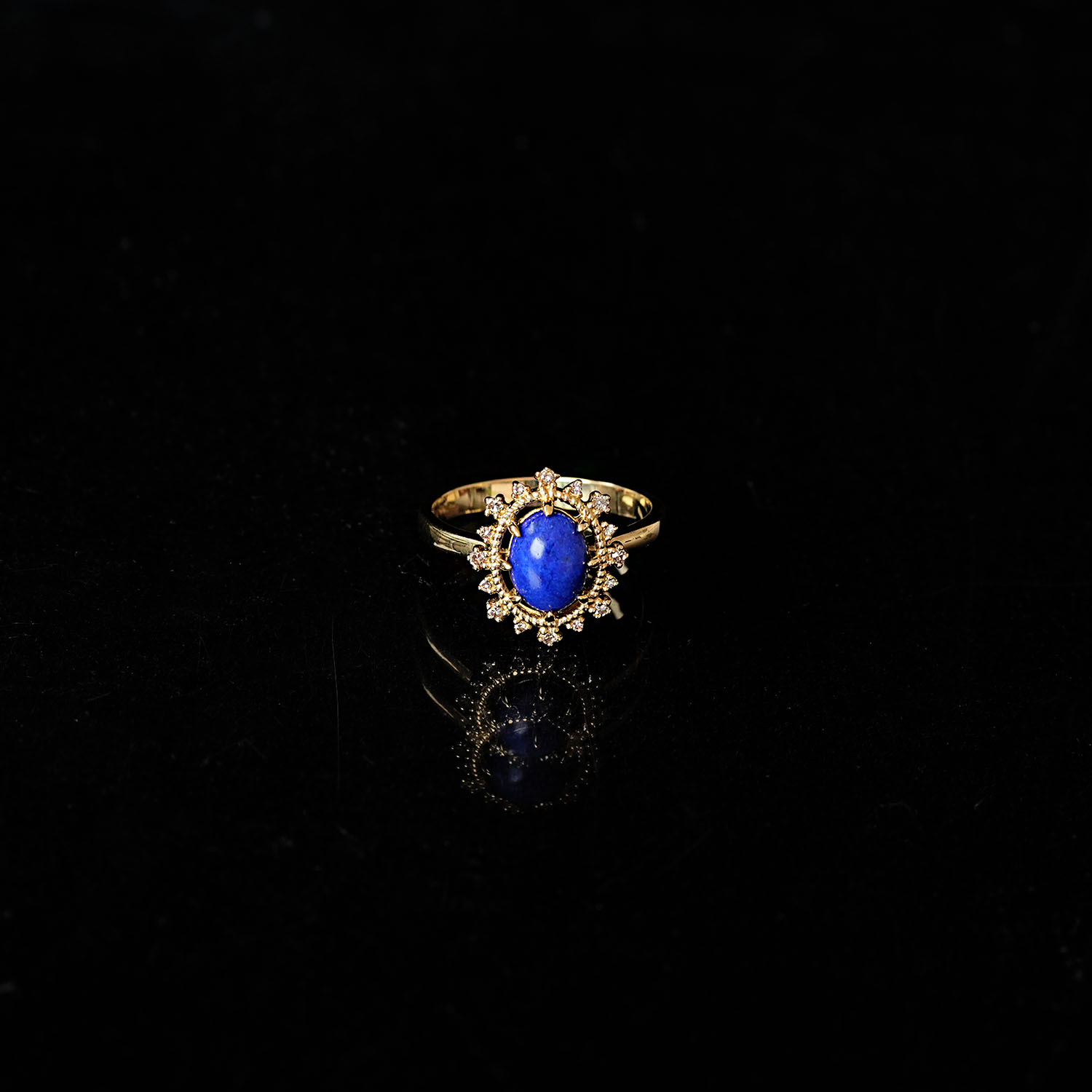 Bright blue ring